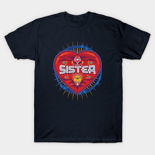 Ornamental Tattoo Style Heart- SISTER T-Shirt